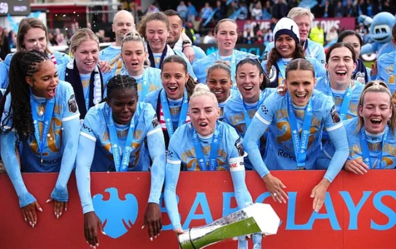 Man City Women từng giành nhiều danh hiệu quan trọng tại Anh, bao gồm WSL, FA Cup và FA Women’s League Cup.
