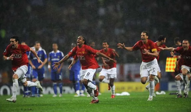 Đội hình MU trong trận chung kết 2008 đã vượt qua Chelsea sau loạt luân lưu nghẹt thở tại Moscow.